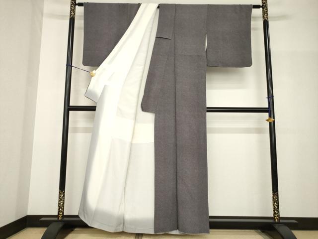 平和屋着物●江戸小紋　作家物　極小鮫小紋柄　正絹　逸品　AABH8799ck