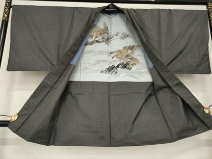 平和屋着物●男性　本場大島紬　アンサンブル　100亀甲　総詰め　正絹　逸品　AABH8808ck