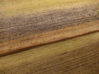 平和屋着物●郡上紬　草木染　横段文　正絹　逸品　AABH8815ck