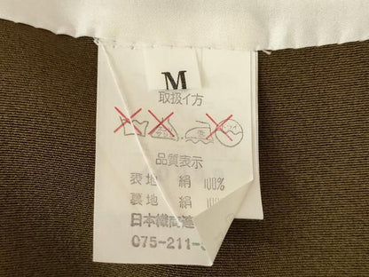 平和屋着物●訪問着　辻が花　流水花文　暈し染め　金彩　銀通し地　正絹　逸品　AABH8820ck