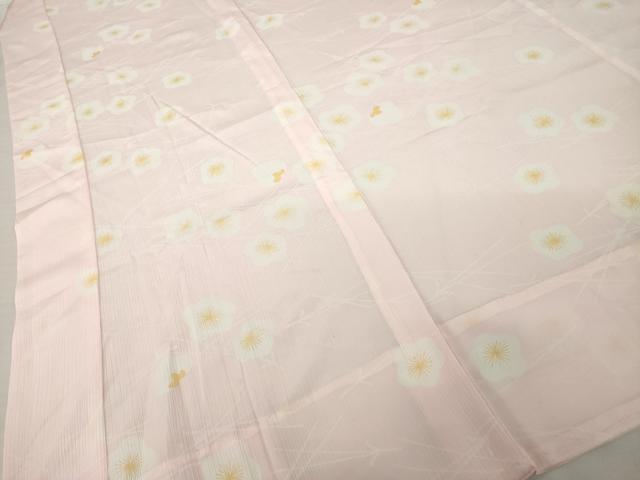 平和屋着物●洗える最高級着物　＜英＞はなぶさ謹製　長襦袢　無双仕立て　舞梅文　洗える着物　AABH8826ck