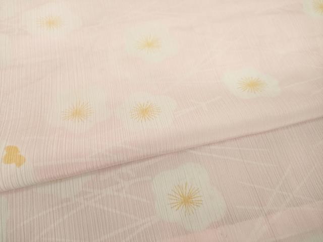 平和屋着物●洗える最高級着物　＜英＞はなぶさ謹製　長襦袢　無双仕立て　舞梅文　洗える着物　AABH8826ck