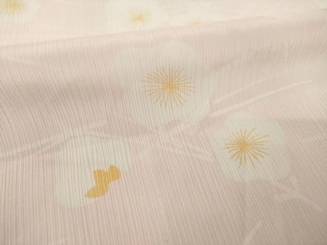 平和屋着物●洗える最高級着物　＜英＞はなぶさ謹製　長襦袢　無双仕立て　舞梅文　洗える着物　AABH8826ck