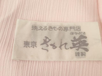 平和屋着物●洗える最高級着物　＜英＞はなぶさ謹製　長襦袢　無双仕立て　舞梅文　洗える着物　AABH8826ck