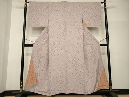 平和屋着物●十二代目　市川団十郎　訪問着　煙管　キセル　正絹　逸品　AABH8828ck