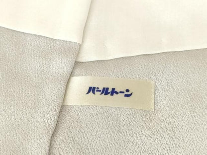 平和屋着物●訪問着　絞り　刺繍　飾花文　金彩　正絹　逸品　AABH8834ck