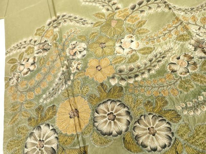 平和屋着物●白山紬　訪問着　辻が花　絞り　正絹　逸品　AABH8850cs