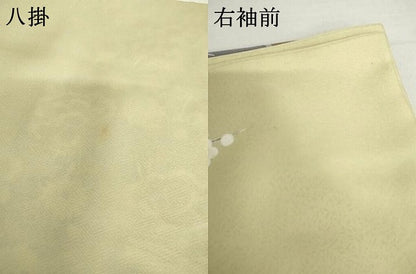 平和屋着物●京の名門　じゅらく謹製　帝王紫(古代帝王紫)　訪問着　吉祥草花文　暈し染め　金彩　正絹　逸品　AABH8854cs