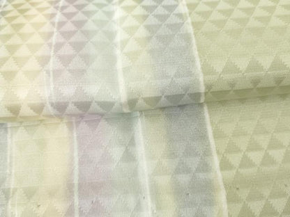 平和屋着物●長襦袢　無双仕立て　間道　正絹　逸品　AABH8855cs