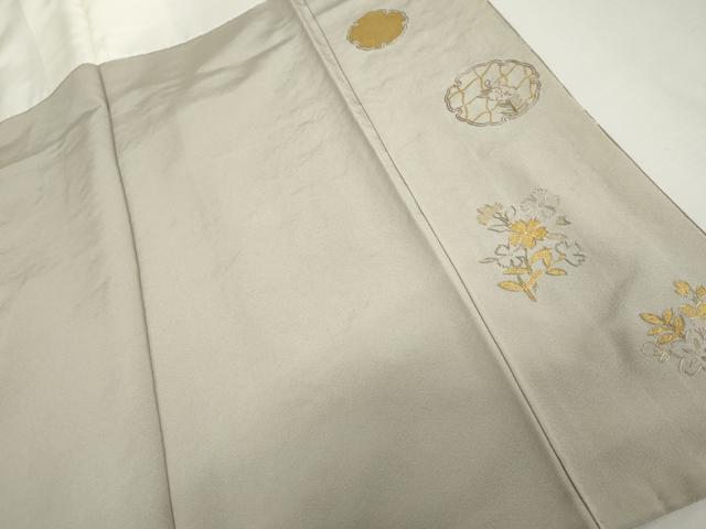 平和屋着物●訪問着　駒刺繍　雪輪草花文　暈し染め　金銀彩　金糸　ますいわ屋扱い　正絹　逸品　AABH8856cs
