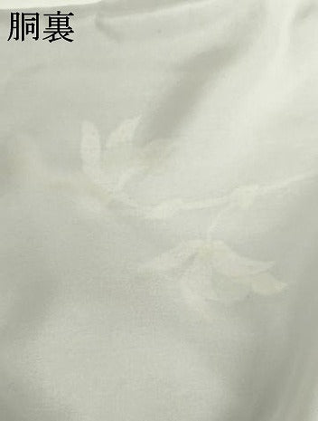 平和屋着物●訪問着　友禅　作家物　草花文　正絹　逸品　AABH8862cs