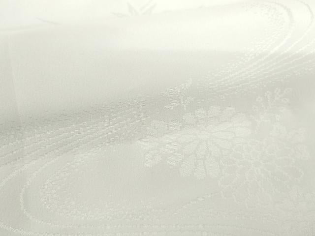 平和屋着物●長襦袢　無双仕立て　流水草花地紋　洗える着物　AABH8863cs