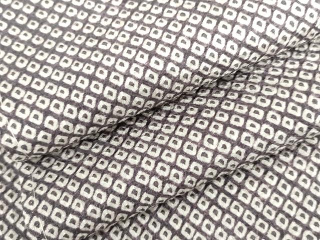 平和屋着物●大変加工の良い総絞り小紋　正絹　逸品　AABH8864cs