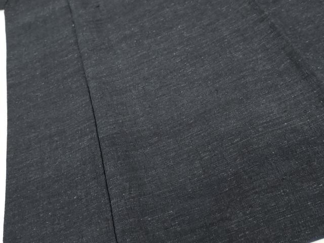 平和屋着物●男性　結城ちぢみ　杢　正絹　逸品　AABH8866cs