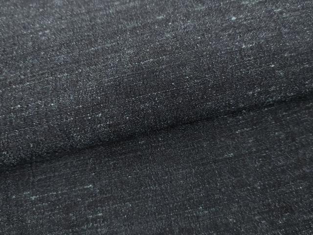 平和屋着物●男性　結城ちぢみ　杢　正絹　逸品　AABH8866cs