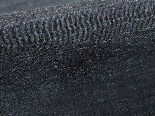 平和屋着物●男性　結城ちぢみ　杢　正絹　逸品　AABH8866cs