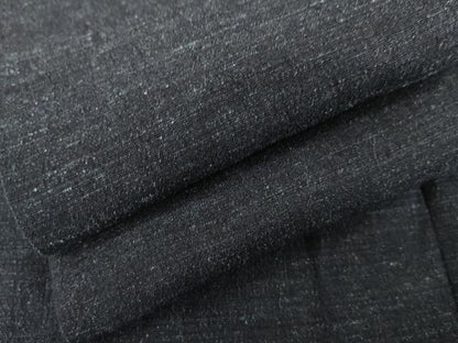 平和屋着物●男性　結城ちぢみ　杢　正絹　逸品　AABH8866cs