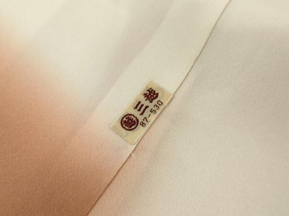 平和屋着物●訪問着　友禅　駒刺繍　舞桜文　暈し染め　金彩　三越扱い　正絹　逸品　AABH8868cs