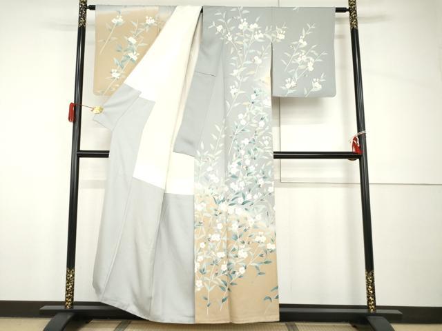 平和屋着物●訪問着　友禅　枝花文　暈し染め　正絹　逸品　未使用　AABF2072cs 楽天市場】平和屋着物○訪問着 友禅 花鳥文 暈し染め 正絹 逸品