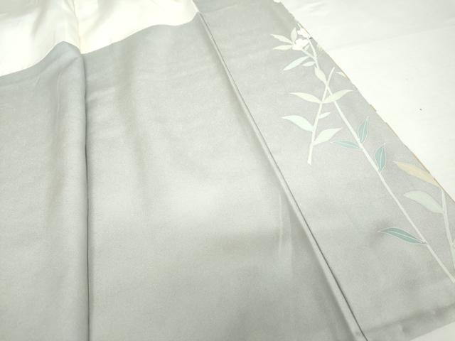 平和屋着物●訪問着　友禅　作家物　枝花文　暈し染め　正絹　逸品　AABH8871cs