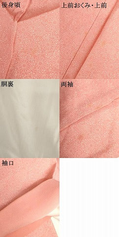 平和屋着物●江戸小紋　松彩苑　草花文　正絹　逸品　AABH8878cs
