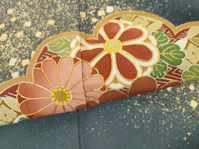 平和屋着物●京友禅の第一人者　松井青々　小紋　霞文　正絹　逸品　AABH4884fy 平和屋着物○京友禅の第一人者 松井青々 黒留袖 駒