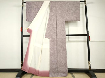 平和屋着物●大変加工の良い総絞り小紋　正絹　逸品　AABH8893cs