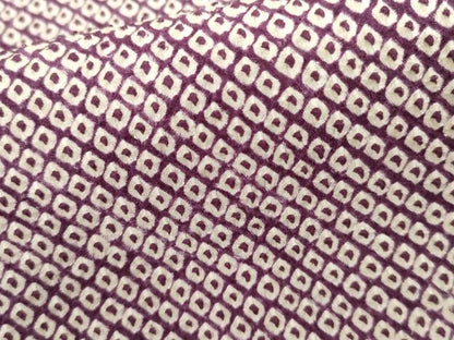 平和屋着物●大変加工の良い総絞り小紋　正絹　逸品　AABH8893cs