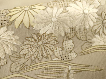 平和屋着物●総刺繍　訪問着　駒刺繍　中国三大刺繍　汕頭刺繍　スワトウ刺繍　立波花松文　暈し染め　金糸　正絹　逸品　AABH8906cs