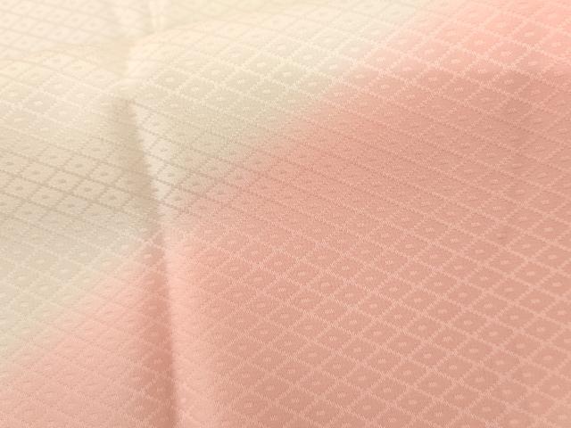 平和屋着物●長襦袢　無双仕立て　霞斜縞　暈し染め　正絹　逸品　AABH8907cs