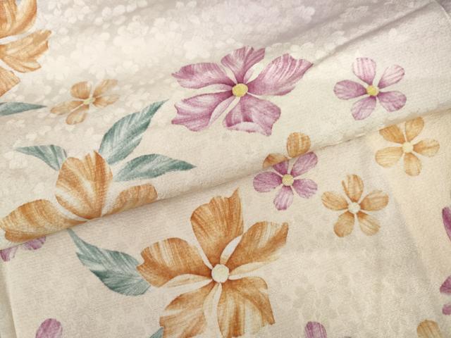 平和屋着物●豪華振袖　草花文　暈し染め　正絹　逸品　AABH8912cs