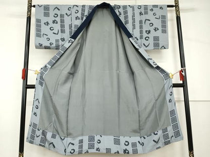 平和屋着物●男性　長襦袢　袷　かまわぬ　正絹　逸品　AABH8934cs