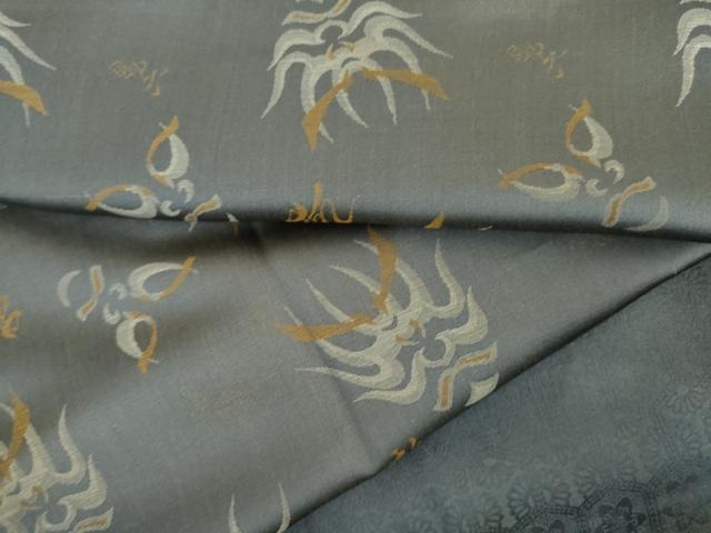 平和屋着物●男性　長襦袢　袷　隈取　正絹　逸品　AABH8935cs
