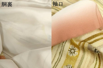 平和屋着物●上質な小紋　ろうけつ染　舞花文　鬼しぼ縮緬　高島屋扱い　正絹　逸品　AABH8937cs