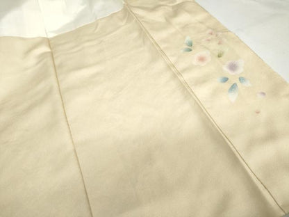 平和屋着物●訪問着　駒刺繍　絞り　地紙吉祥草花文　暈し染め　金彩　正絹　逸品　AABH8940cs