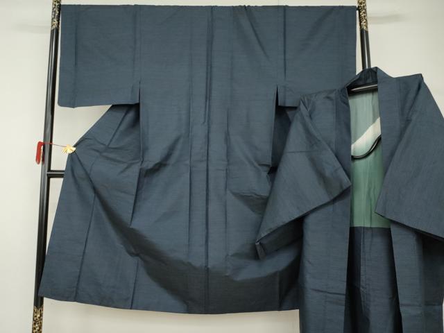 平和屋着物●男性　本場大島紬　アンサンブル　亀甲絣　正絹　逸品　AABH8942cs