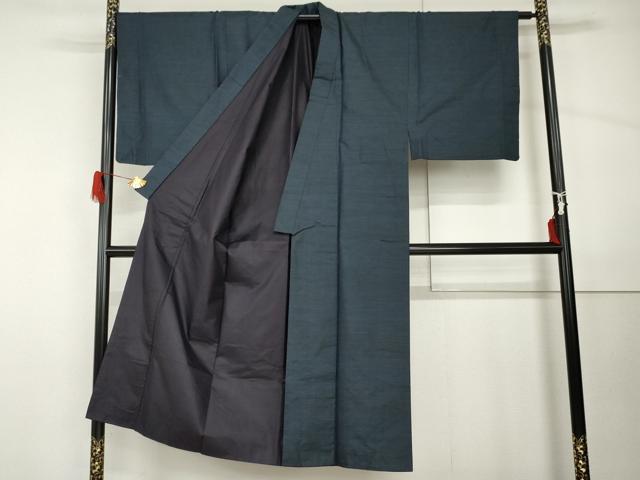 平和屋着物●男性　本場大島紬　アンサンブル　亀甲絣　正絹　逸品　AABH8942cs