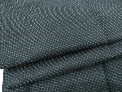平和屋着物●男性　本場大島紬　アンサンブル　亀甲絣　正絹　逸品　AABH8942cs
