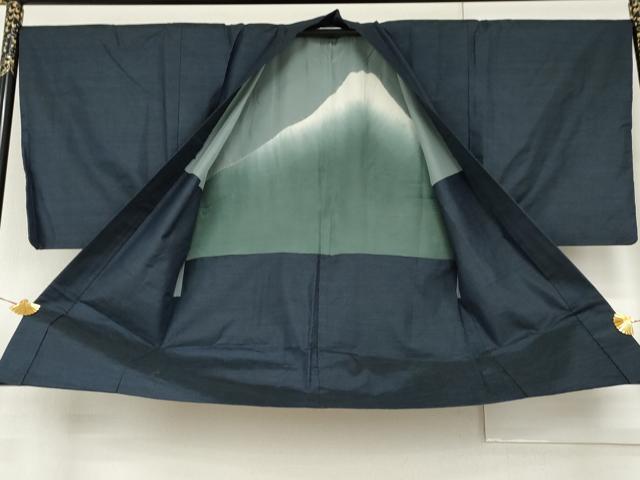 平和屋着物●男性　本場大島紬　アンサンブル　亀甲絣　正絹　逸品　AABH8942cs