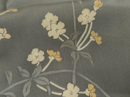 平和屋着物●訪問着　ろうけつ染　枝花文　暈し染め　正絹　逸品　AABH8945cs