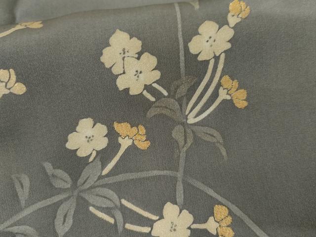 平和屋着物●訪問着　ろうけつ染　枝花文　暈し染め　正絹　逸品　AABH8945cs