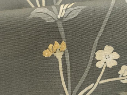 平和屋着物●訪問着　ろうけつ染　枝花文　暈し染め　正絹　逸品　AABH8945cs