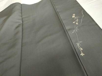平和屋着物●訪問着　ろうけつ染　枝花文　暈し染め　正絹　逸品　AABH8945cs