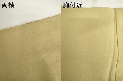 平和屋着物●訪問着　中国三大刺繍　スワトウ刺繍　汕頭刺繍　花絵皿文　金糸　金彩　正絹　逸品　AABH8946cs