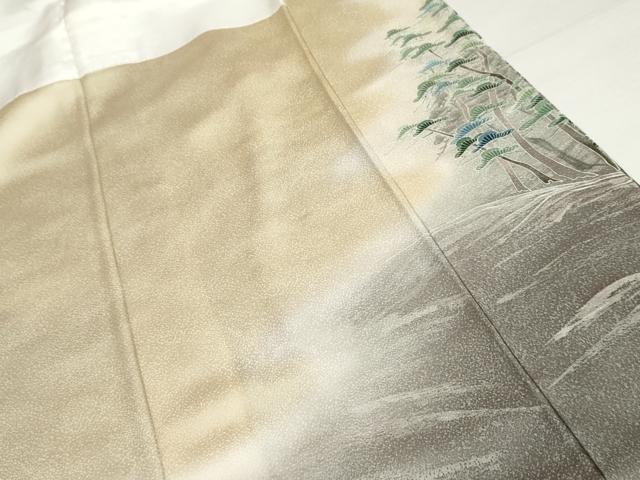 平和屋着物●豪華色留袖　作家物　枝花文　正絹　逸品　AABH8955cs