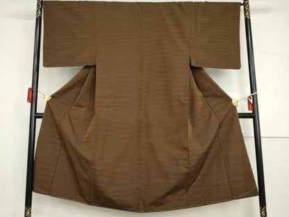 平和屋着物●男性　紬　霞文　正絹　逸品　未使用　AABH8968cs