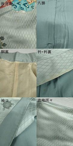 平和屋着物●男性　訪問着　猩々　暈し染め　金彩　正絹　逸品　AABH8976cs