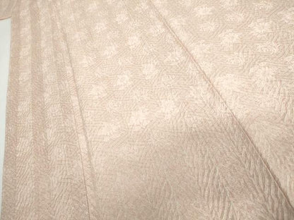 平和屋着物●名門　藤娘きぬたや・杢目絞り　小紋　正絹　逸品　AABH8987cs