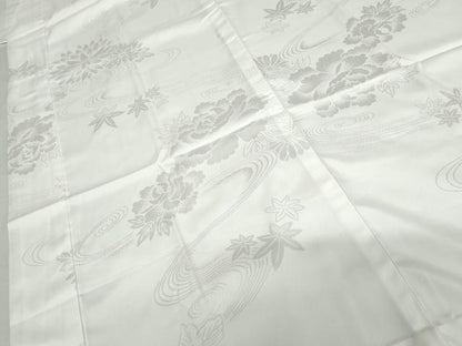 平和屋着物●長襦袢　無双仕立て　流水花地紋　洗える着物　AABH8988cs