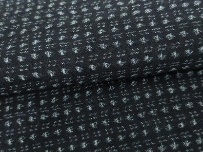 平和屋着物●男性　久留米絣　横段文　綿　逸品　AABH8989cs
